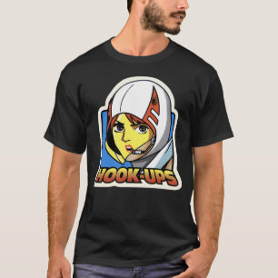 Vintage Anime Girl Hook Ups Skate Brand Cartoon Ho T-Shirt