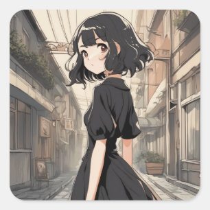 Vintage Anime LBD Sticker - Anime Revival