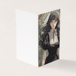 Vintage Anime Little Black Dress LBD Blank