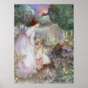 Vintage Anne Anderson Child and Mother Poster