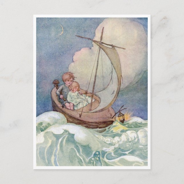 Vintage Anne Anderson Voyage to Fairyland Postcard (Front)