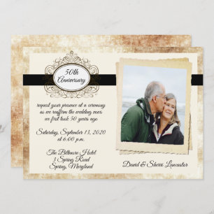 Vintage Anniversary Celebration Invitation