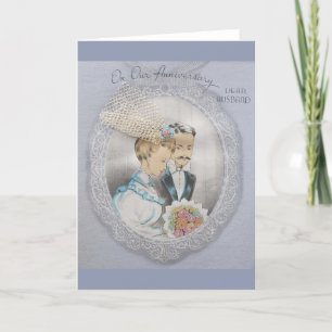Vintage Anniversary For Husband Greeting Card