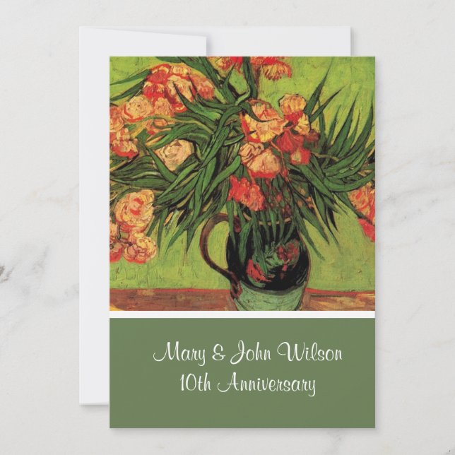 Vintage anniversary invitations (Front)