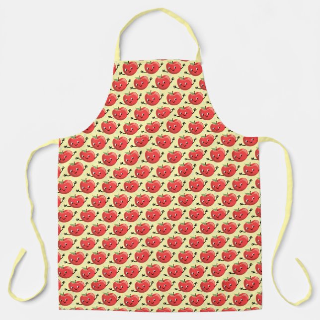 Vintage Anthropomorphic Cherry Guy Apron (Front)