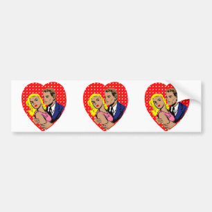 vintage anti valentine bumper sticker