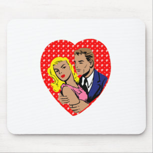 vintage anti valentine mouse pad