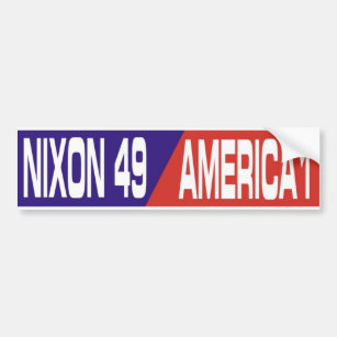 Vintage Anti Vietnam War Nixon Bumper Sticker 1969