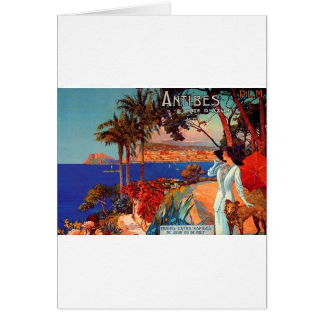 Vintage Antibes Cote D'Azur Travel (Front)