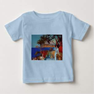 Vintage Antibes Cote D'Azur Travel Baby T-Shirt