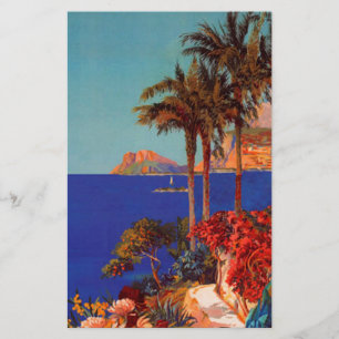Vintage Antibes Cote D'Azur Travel Stationery