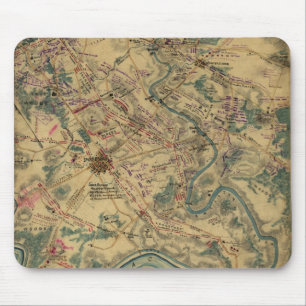Vintage Antietam Battlefield Map (1862) Mouse Pad