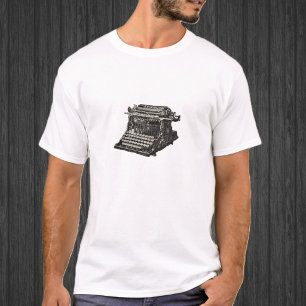 Vintage Antique Black Old Fashioned Typewriter T-Shirt