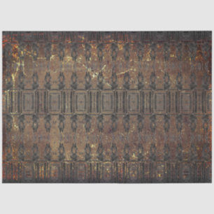 Vintage Antique Brown Black Texture Pattern Tissue Paper