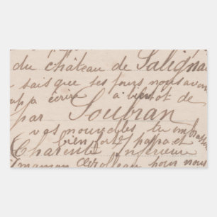 Vintage antique Calligraphy Sticker FromMyDesk
