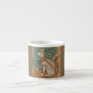 Vintage, Antique Cat Motif Design Art Espresso Cup