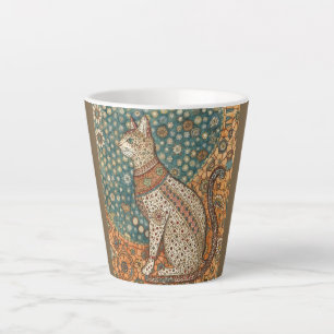 Vintage, Antique Cat Motif Design Art Latte Mug