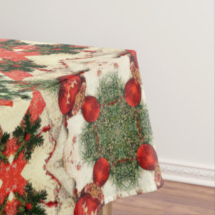 Vintage antique Christmas Themed Part 11 Ephemera Tablecloth