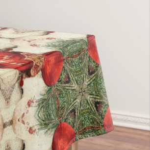 Vintage antique Christmas Themed Part 6 Ephemera Tablecloth