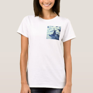Vintage Antique Delft Blue Tile - Windmill T-Shirt