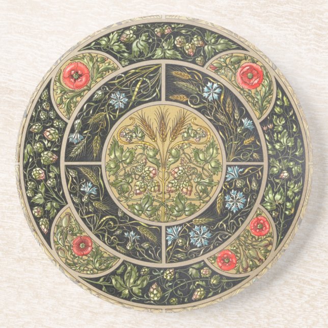 Vintage Antique Design-1 Sandstone Coaster (Front)