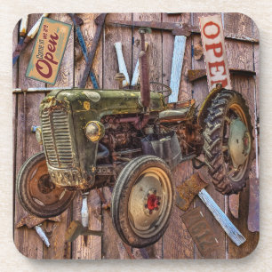 Vintage Antique Farm Tractor Vintage Tools Coaster