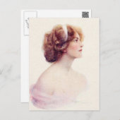 Vintage Antique Flappers, Portraits of Women, Postcard (Front/Back)