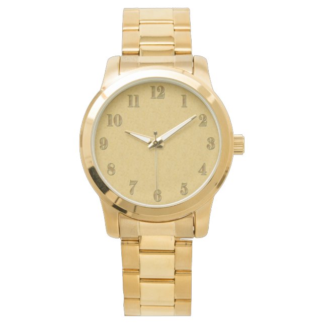 Vintage Antique Floral Baroque Swirls Watch (Front)