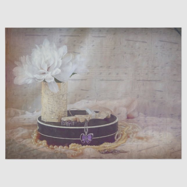 Vintage Antique Floral Elegant Artsy Sheet Music (Front)