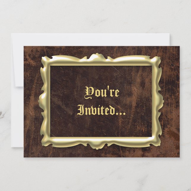 Vintage Antique Frame Style Party Invitations (Front)