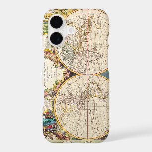 Vintage Antique French Map of the World Circa 1755