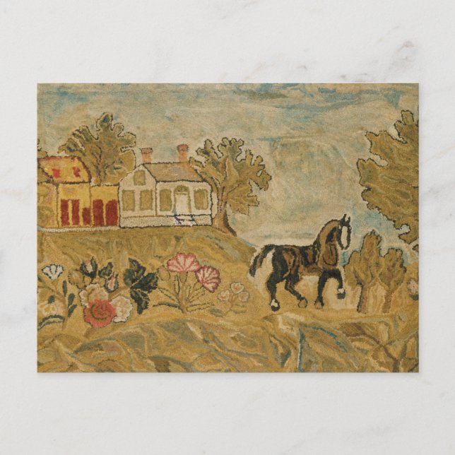 Vintage Antique Horse Image Postcard (Front)