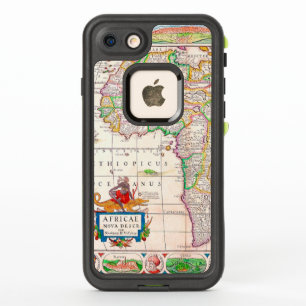 Vintage Antique Map of Africa Circa 1652