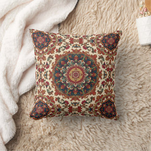 Vintage Antique Persian Oriental Turkish Pattern Cushion