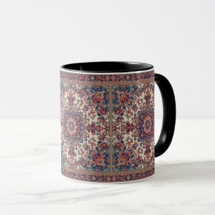 Vintage Antique Persian Oriental Turkish Pattern Mug