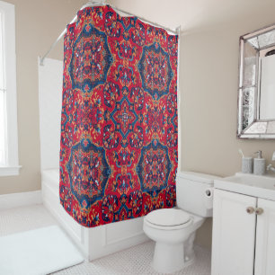 Vintage Antique Persian Oriental Turkish Pattern  Shower Curtain