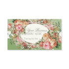 Vintage Antique Roses Floral Bouquet Modern Swirls