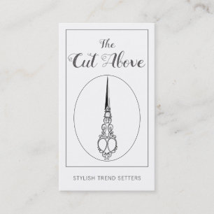 Vintage Antique Scissors Hair Stylist Business Card