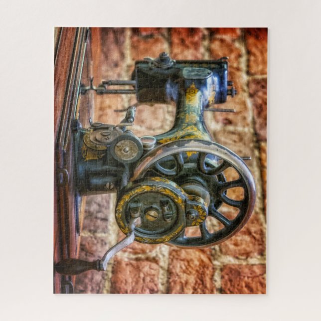 Vintage Antique Sewing Machine Jigsaw Puzzle (Vertical)