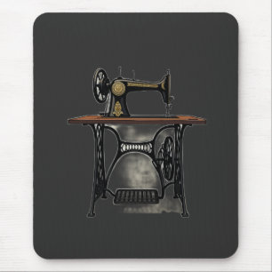 Vintage Antique Sewing Machine Mouse Pad