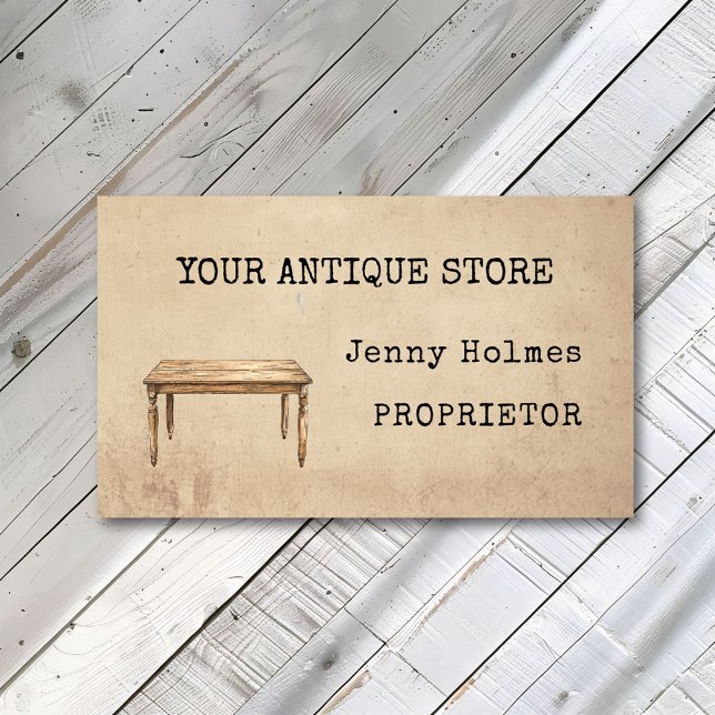 Vintage Antique Store Table Primitive Business Card (Creator Uploaded)