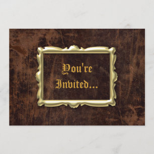 Vintage Antique Style Party Invitations