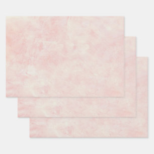 Vintage Antique Textured Blush Pink Decoupage Wrapping Paper Sheet