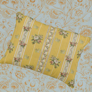Vintage Antique Wallpaper Design Accent Pillow