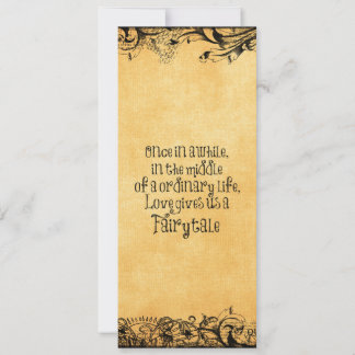 Vintage Antique with Love Quote Wedding