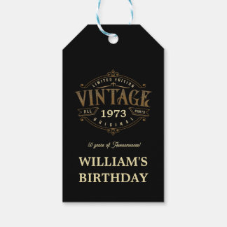 Vintage Any Age Handicraft Theme Gift Tags