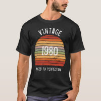 Vintage Any Year Aged To Perfection Retro Sunset