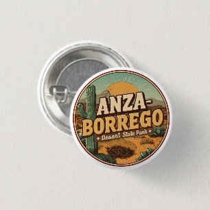 Vintage Anza Borrego Desert State Park desert gift 3 Cm Round Badge