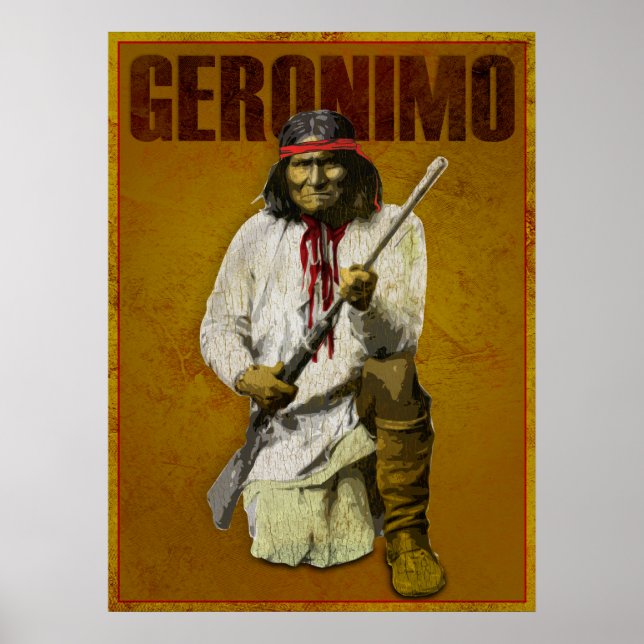 Vintage Apache Indian - Geronimo Poster (Front)