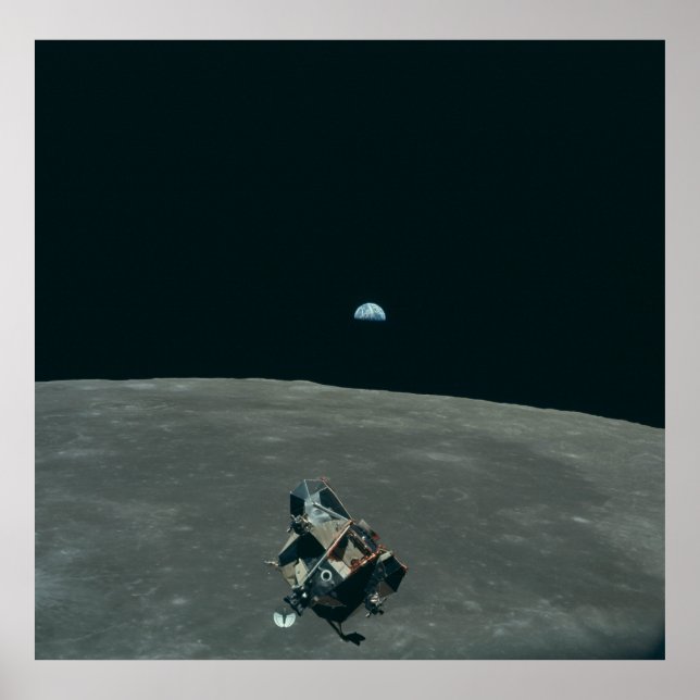 Vintage Apollo 11 Moon Mission Eagle's Ascent Poster (Front)